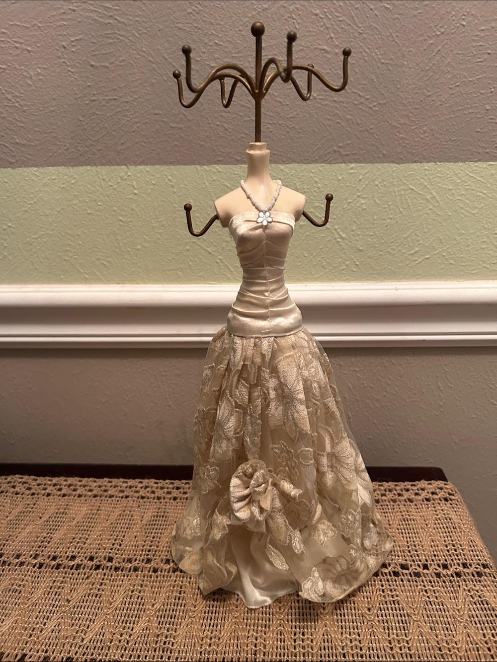 Jewelry Stand doll like about 15 inches tall
